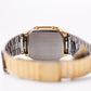 1999 Pulsar Quartz Ana-Digi Straight Grain Golden Dial Men's Wrist-Watch W/Box