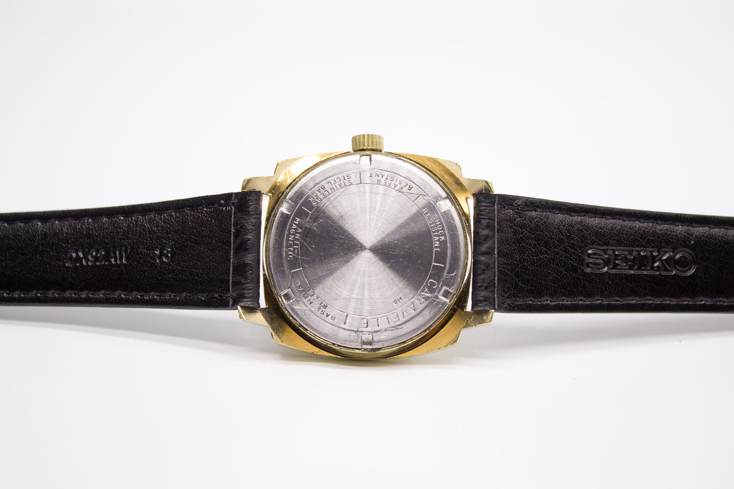 [Serviced] 1960s Caravelle Mechanical Silver Sunburst Dial Men's Wrist-Watch