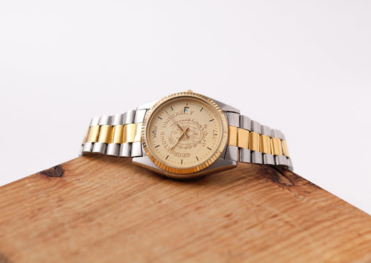 1996 Seiko Quartz Baby Day-Date Georgetown Dial Men's Wrist-Watch