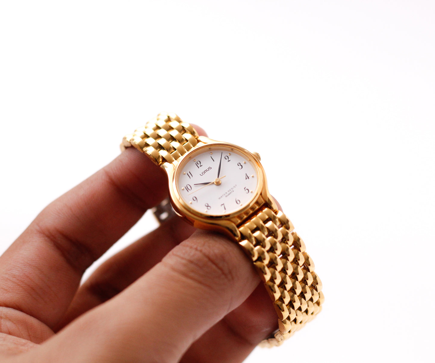 [Mint] 1990s Lorus Quartz Stark White Dial Ladies' Wrist-Watch