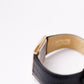 2001 Pulsar Quartz Tank Inky Black Dial Men's Wrist-Watch W/Box