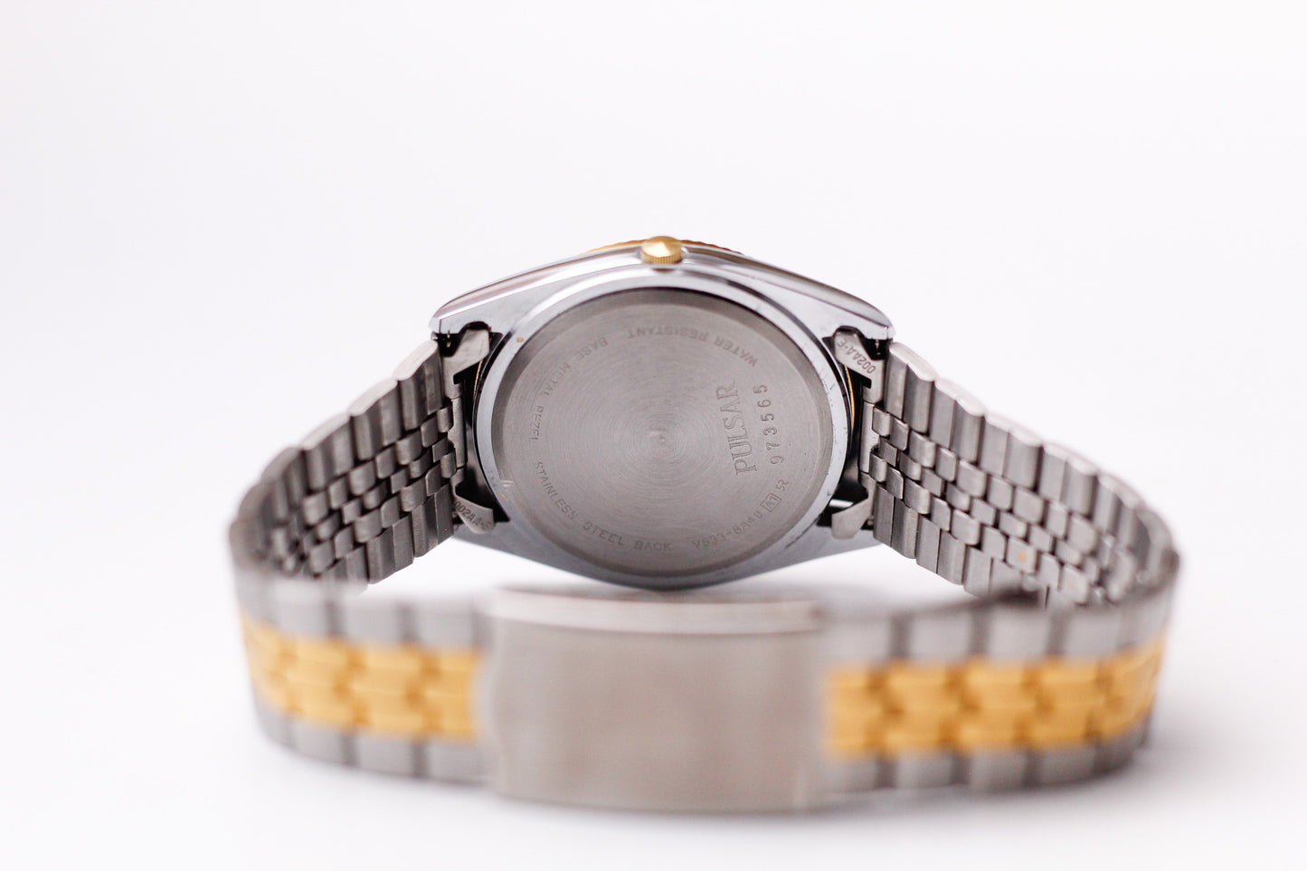 [Near Mint] 2009 Pulsar Quartz Baby Day-Date Men's Wrist Watch W/Box