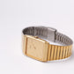 1985 Seiko Quartz Golden Tank Style Men's Wrist Watch