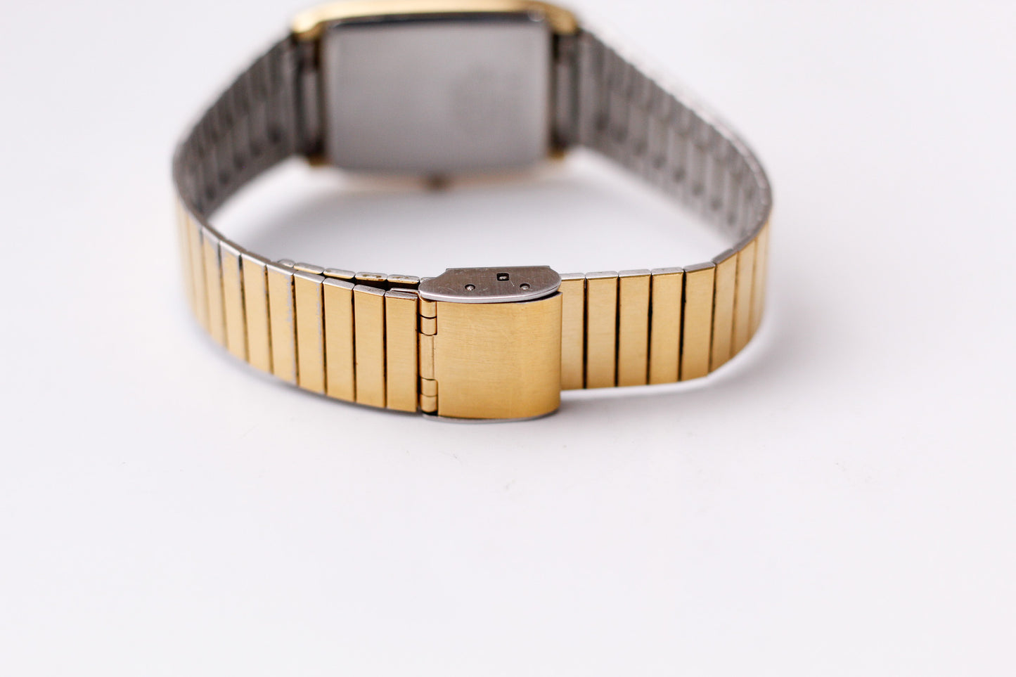 1985 Seiko Quartz Golden Tank Style Men's Wrist Watch