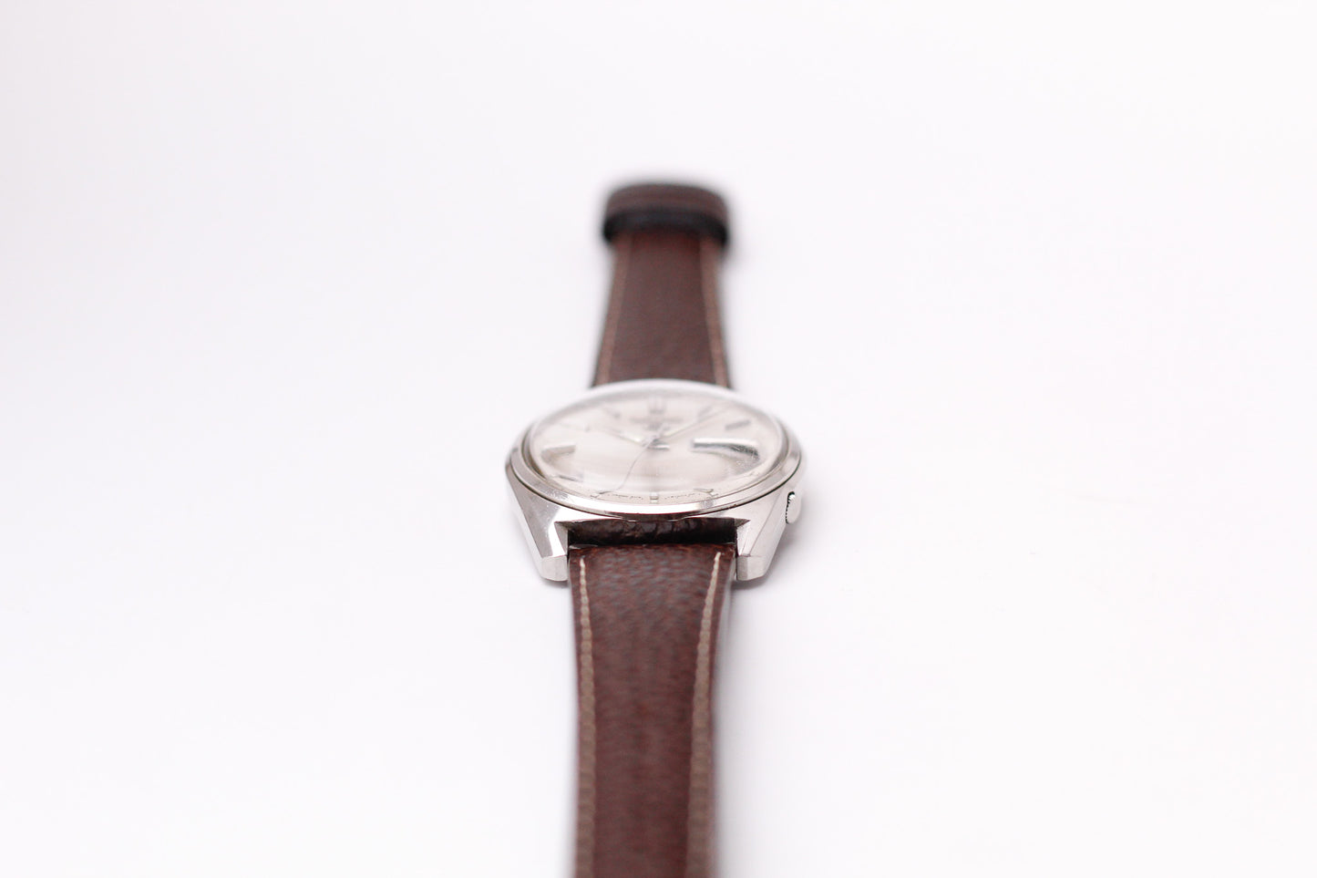 1970 Seiko Automatic Silver Sunburst Dial Men's Wrist-Watch