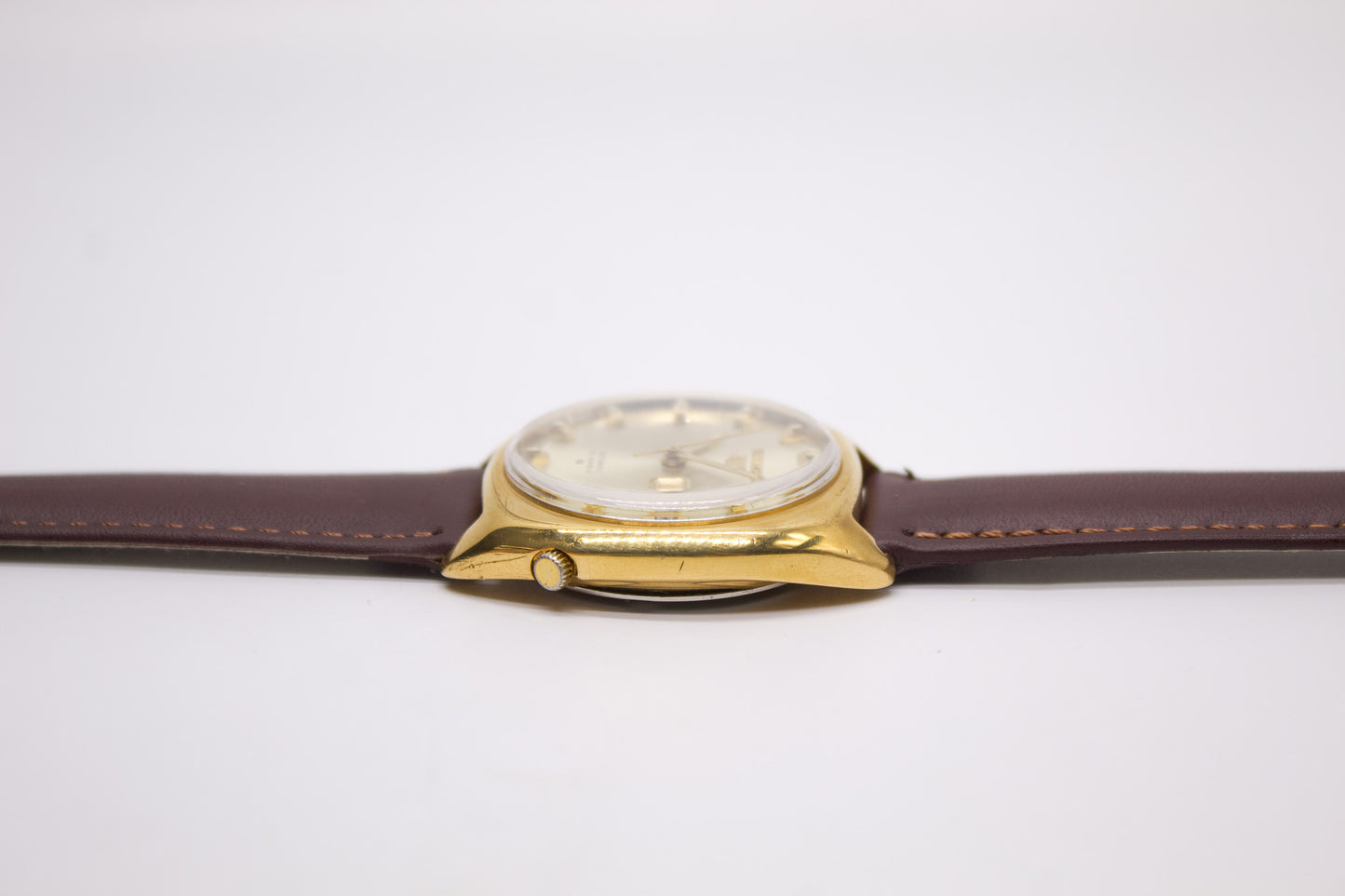 [Serviced] 1969 Seiko 5 Golden Sunburst Dial Men's Wrist-Watch
