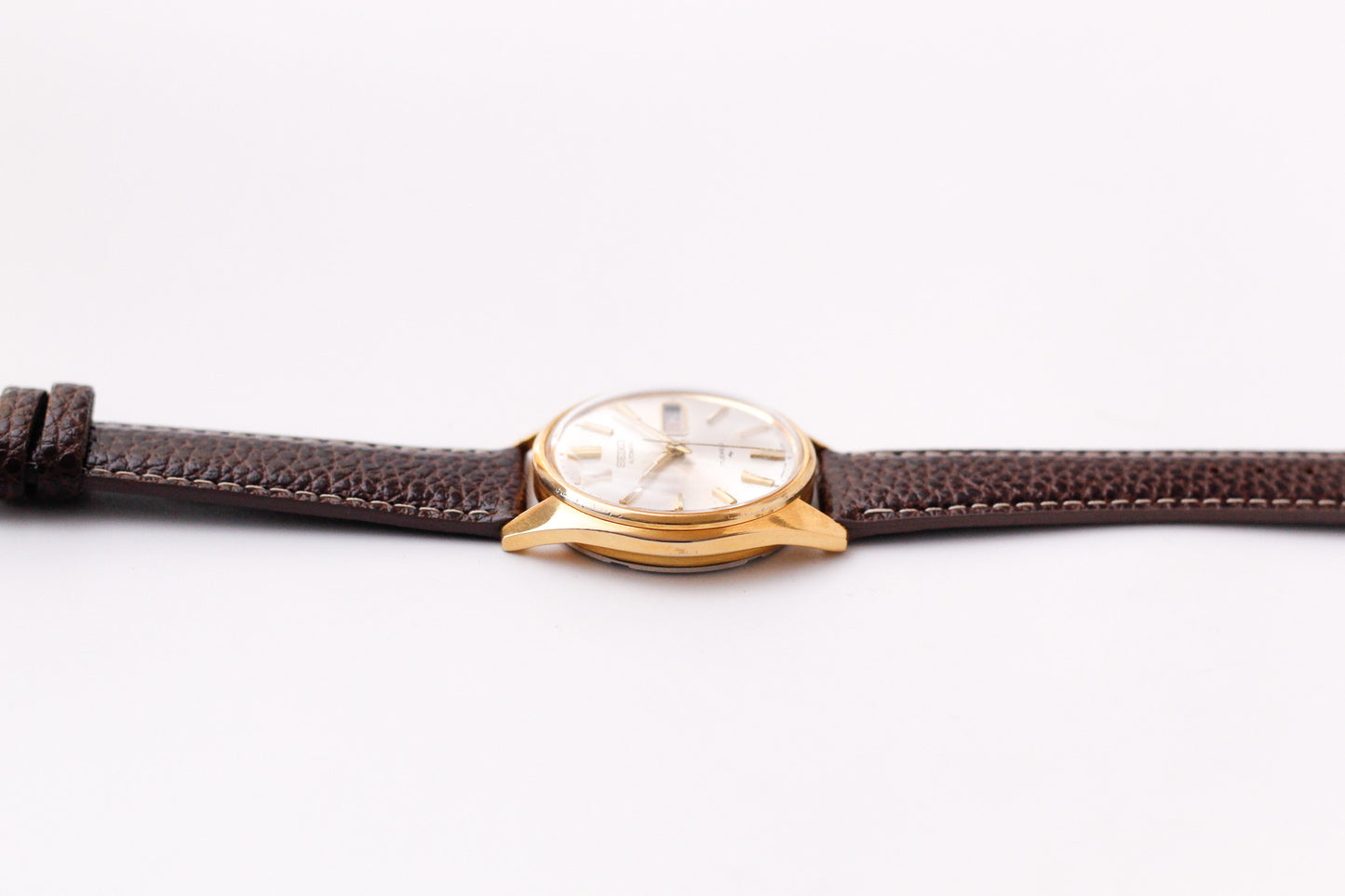 [Serviced] 1972 Seiko Automatic Silver Sunburst Dial Men's Wrist-Watch