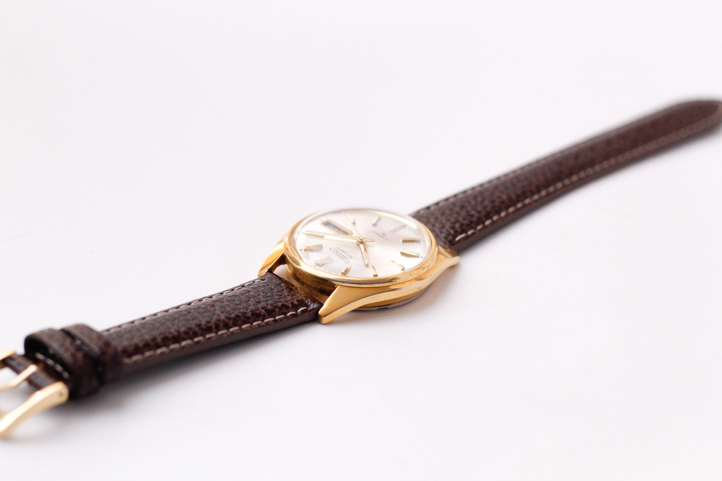 [Serviced] 1972 Seiko Automatic Silver Sunburst Dial Men's Wrist-Watch