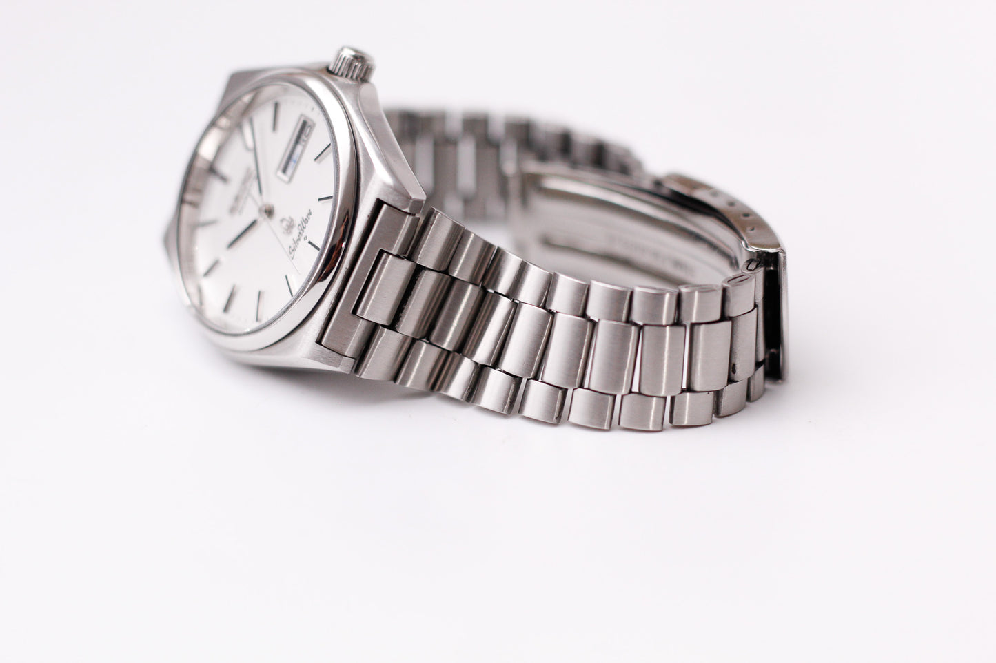 1980 Seiko Silverwave Straight Grain Silver Dial Men's Wrist-Watch