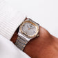 1981 Pulsar Quartz 'Baby Santos' Two Tone Case Men's Wrist-Watch