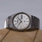 1981 Seiko SQ Straight Grain Silver Dial Men's Wrist-Watch