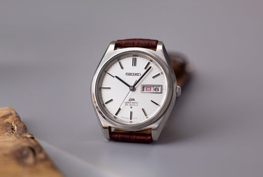 [Serviced] 1969 Seiko Lord-Matic Silver Sunburst Dial Men's Wrist-Watch
