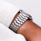 1980 Seiko Silverwave Straight Grain Silver Dial Men's Wrist-Watch