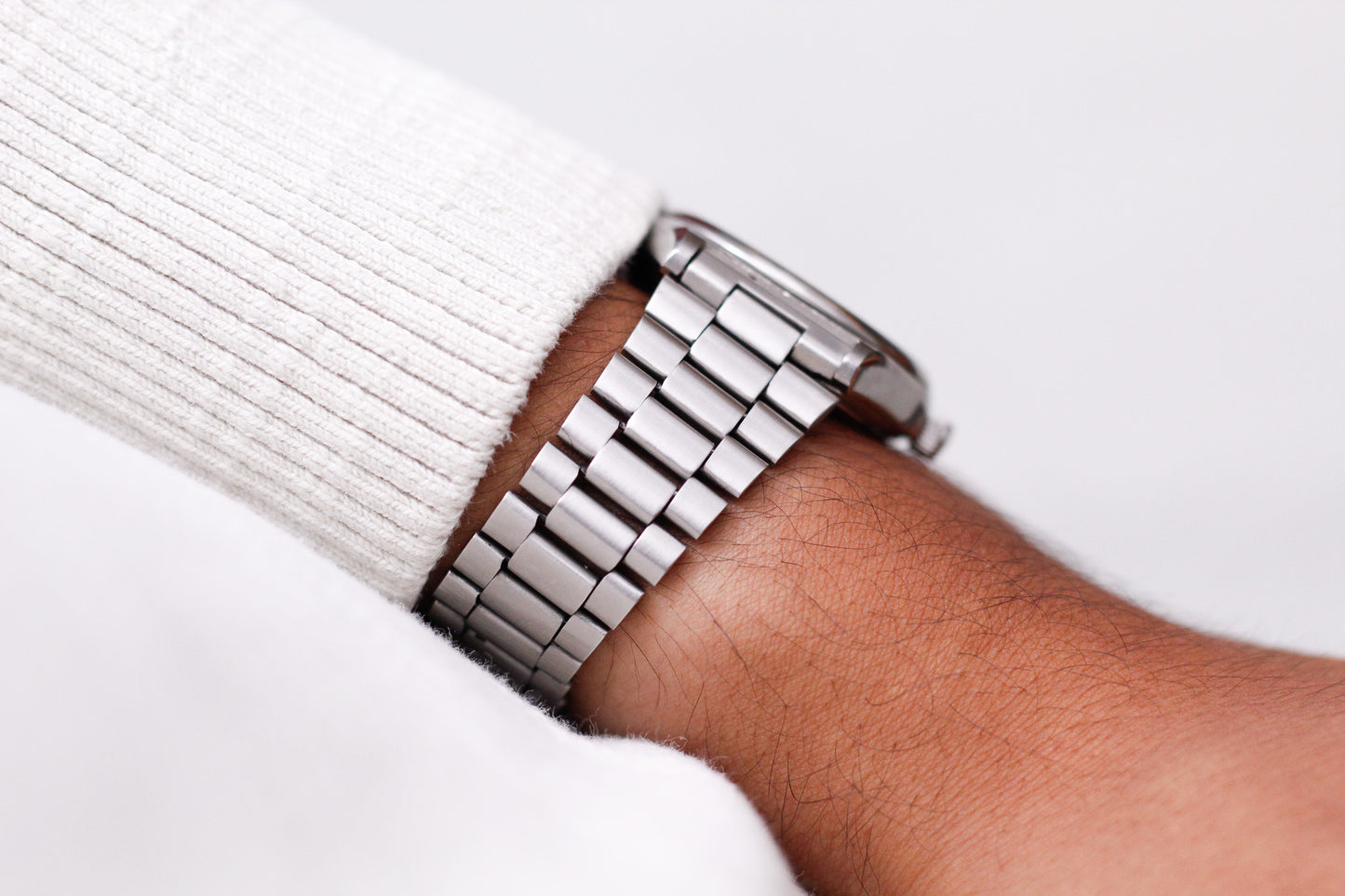 1980 Seiko Silverwave Straight Grain Silver Dial Men's Wrist-Watch