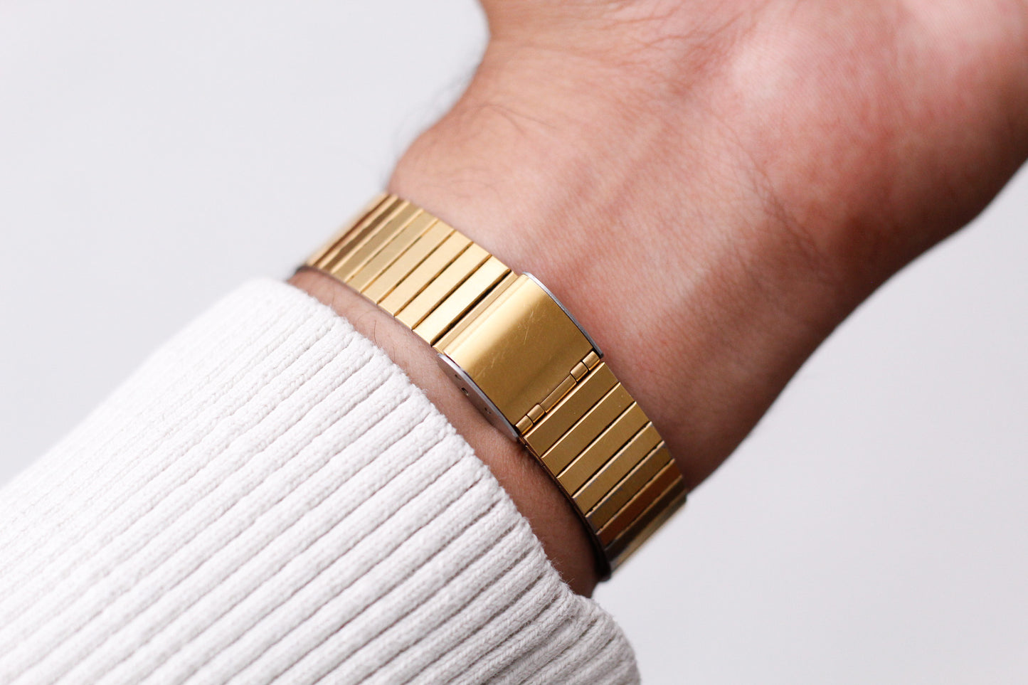 1985 Seiko Quartz Golden Tank Style Men's Wrist Watch
