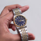 [Near Mint] 2004 Seiko Midnight Blue Two Tone Men's Wrist-Watch