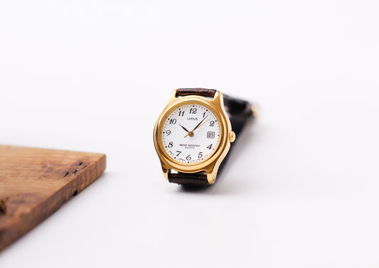 [Mint] 1990s Lorus Quartz Stark White Arabic Numeral Dial Ladies' Wrist-Watch