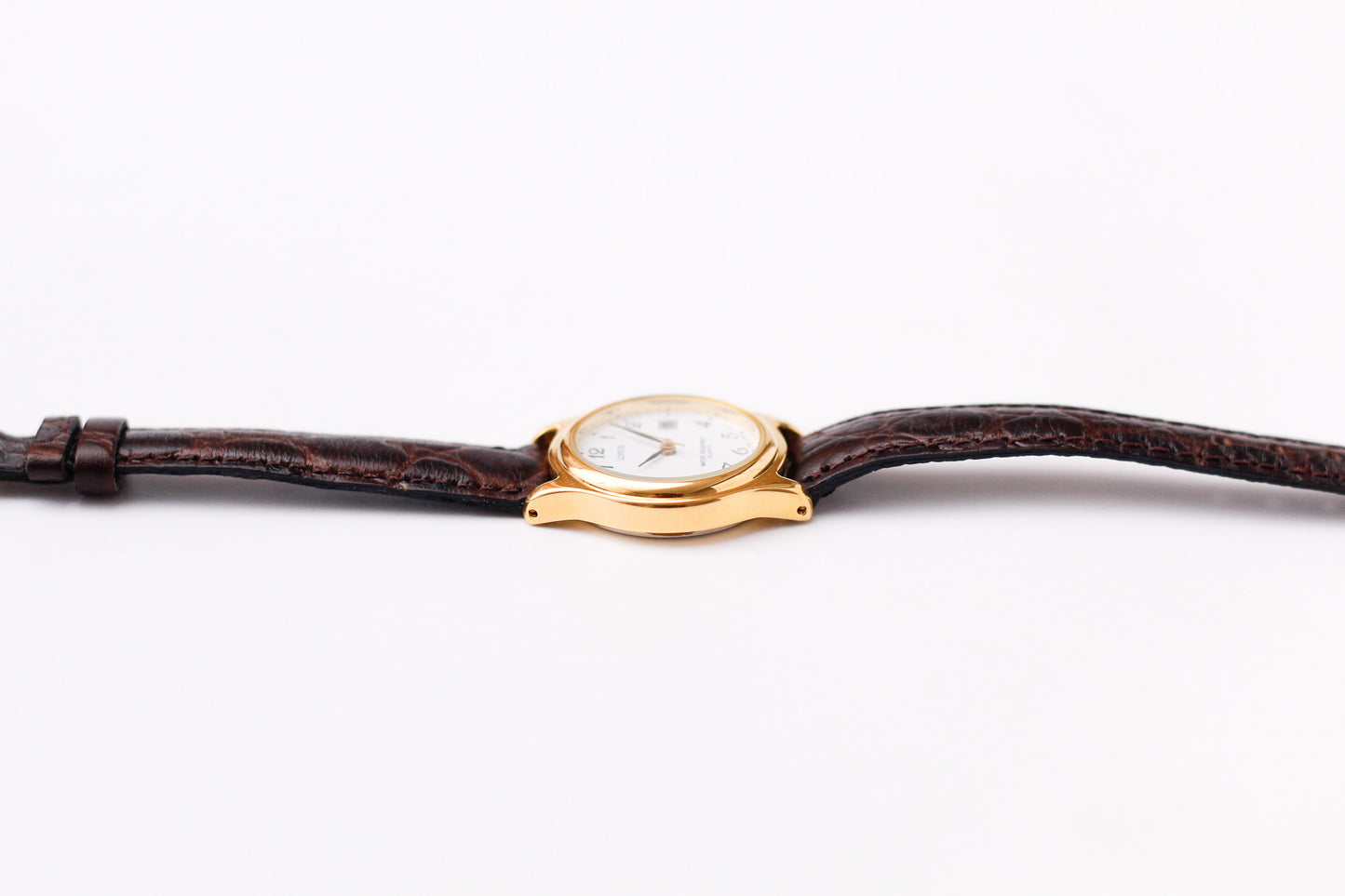 [Mint] 1990s Lorus Quartz Stark White Arabic Numeral Dial Ladies' Wrist-Watch