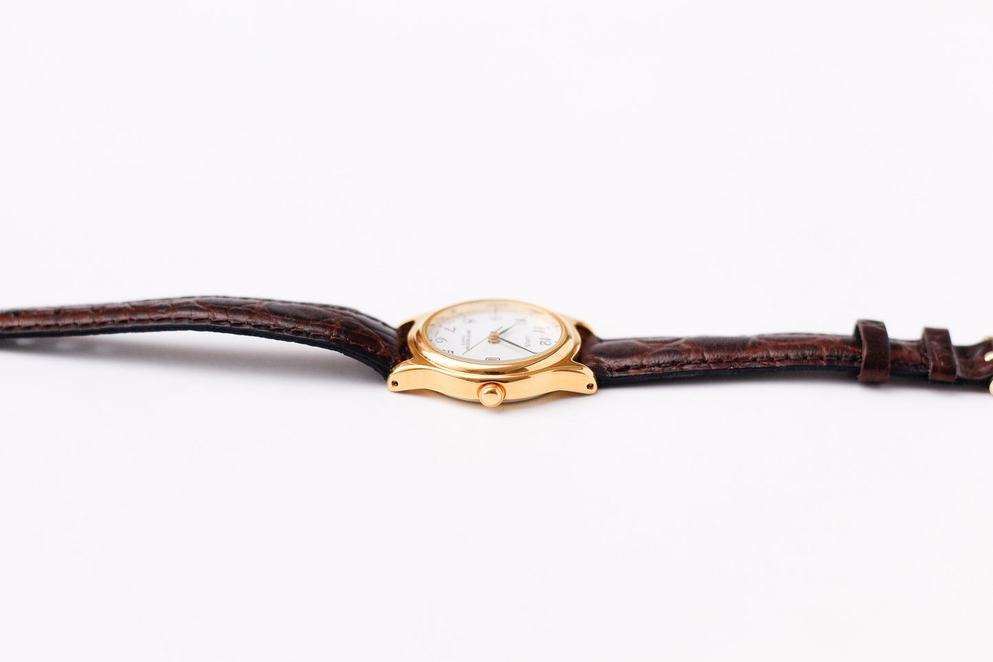 [Mint] 1990s Lorus Quartz Stark White Arabic Numeral Dial Ladies' Wrist-Watch