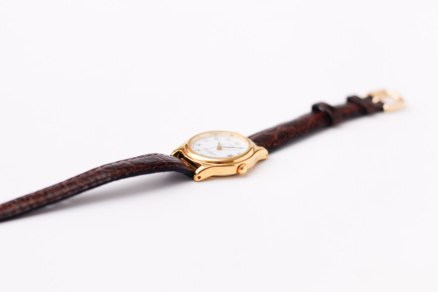 [Mint] 1990s Lorus Quartz Stark White Arabic Numeral Dial Ladies' Wrist-Watch