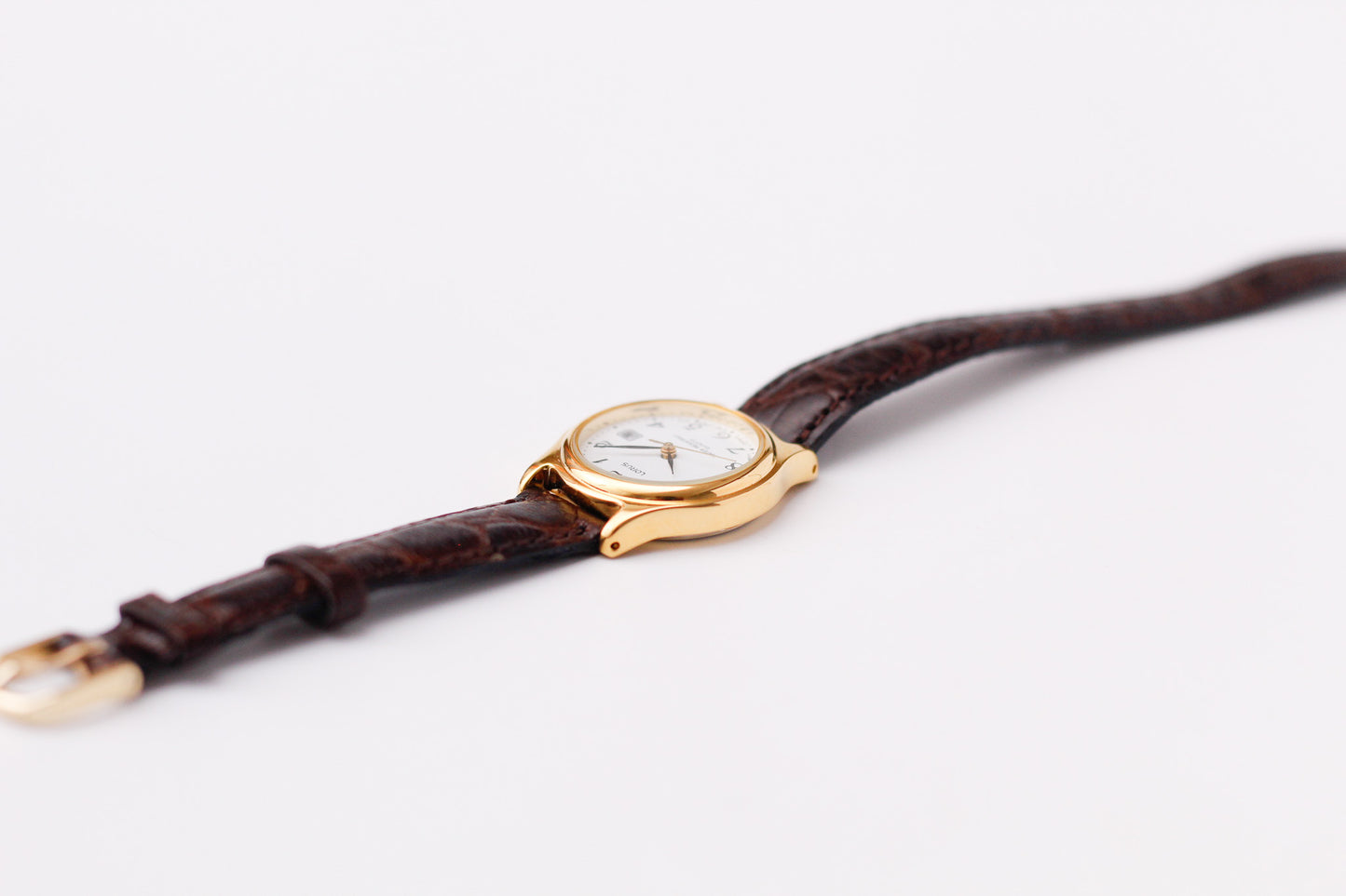 [Mint] 1990s Lorus Quartz Stark White Arabic Numeral Dial Ladies' Wrist-Watch