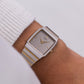 1996 Seiko Quartz Galaxy Tank Gray Dial Men's Wrist-Watch W/box