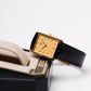 1993 Seiko Quartz Tank Golden Washi Dial Men's Wrist-Watch W/Box