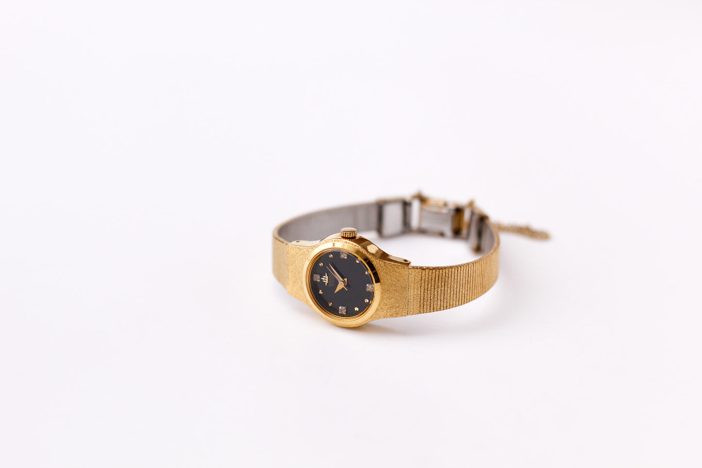 1989 Seiko Quartz Inky Black Dial Ladies' Wrist-Watch