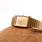 1984 Seiko Quartz 'Tank' Gold Toned Men's Wrist Watch