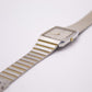 1996 Seiko Quartz Galaxy Tank Gray Dial Men's Wrist-Watch W/box