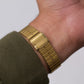 1989 Citizen Quartz Light Golden Dial Tank Men's Wrist-Watch