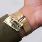 1994 Pulsar Quartz Straight Grain Black Dial Men's Wrist-Watch W/Box & Tag
