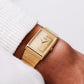 1984 Seiko Quartz 'Tank' Gold Toned Men's Wrist Watch