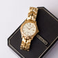 1997 Seiko Quartz Pale Golden Dial Men's Wrist-Watch W/Box