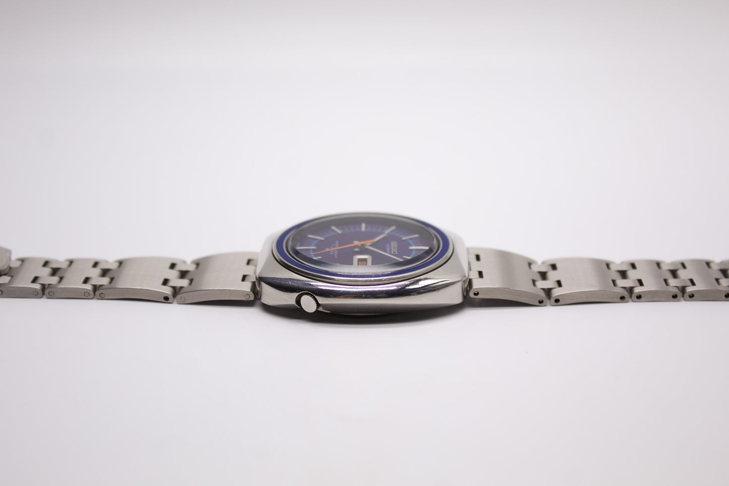 1971 Seiko Automatic Matte Blue Dial Men's Wrist-Watch