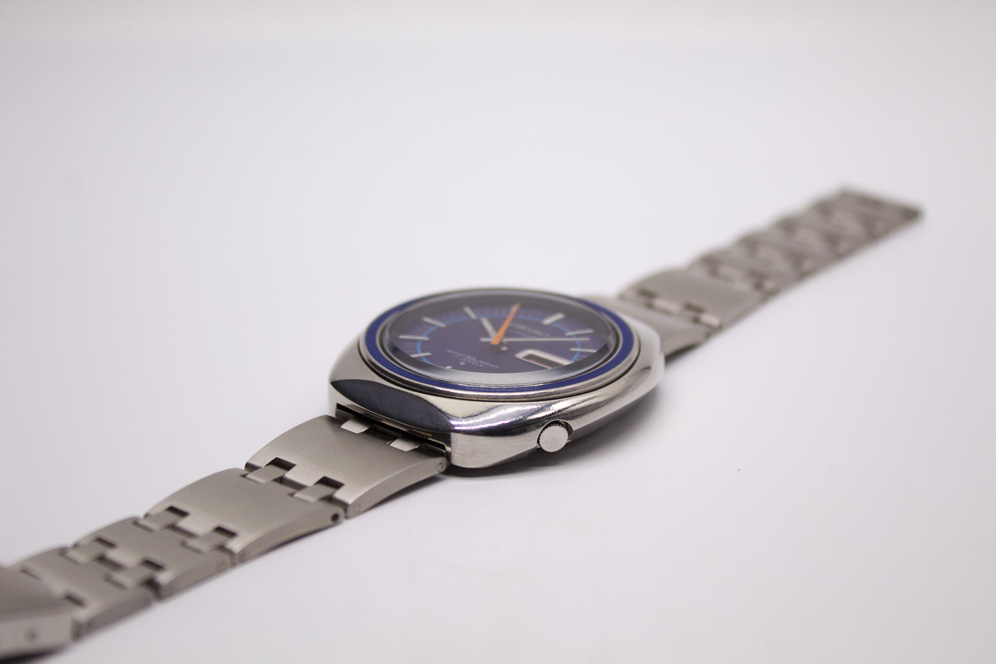 1971 Seiko Automatic Matte Blue Dial Men's Wrist-Watch