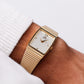 1988 Seiko Quartz Baby Galaxy Linear Champagne Dial Men's Wrist Watch W/Box