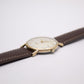 [Serviced] 1960s Bulova Mechanical 'Baby Calatrava' Cream White Dial Men's Wrist-Watch