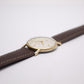 [Serviced] 1960s Bulova Mechanical 'Baby Calatrava' Cream White Dial Men's Wrist-Watch