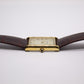 2006 Pulsar Quartz Tank Pale Golden Dial Men's Wrist-Watch