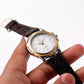 1990s Paul S. Quartz Stark White Dial Two Tone Men's Wrist-Watch