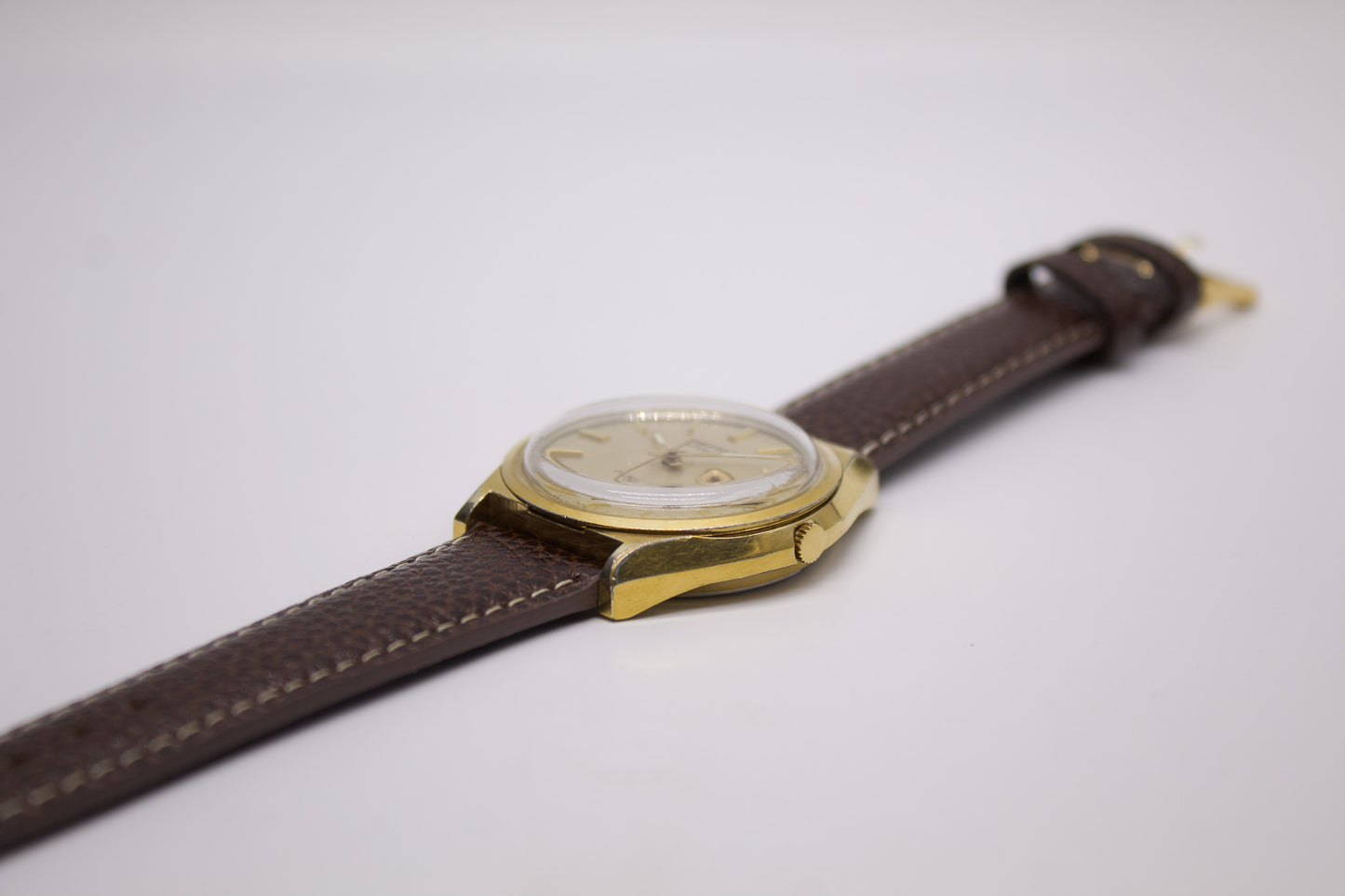 [Serviced] 1974 Seiko Automatic Golden Linen Dial Men's Wrist-Watch