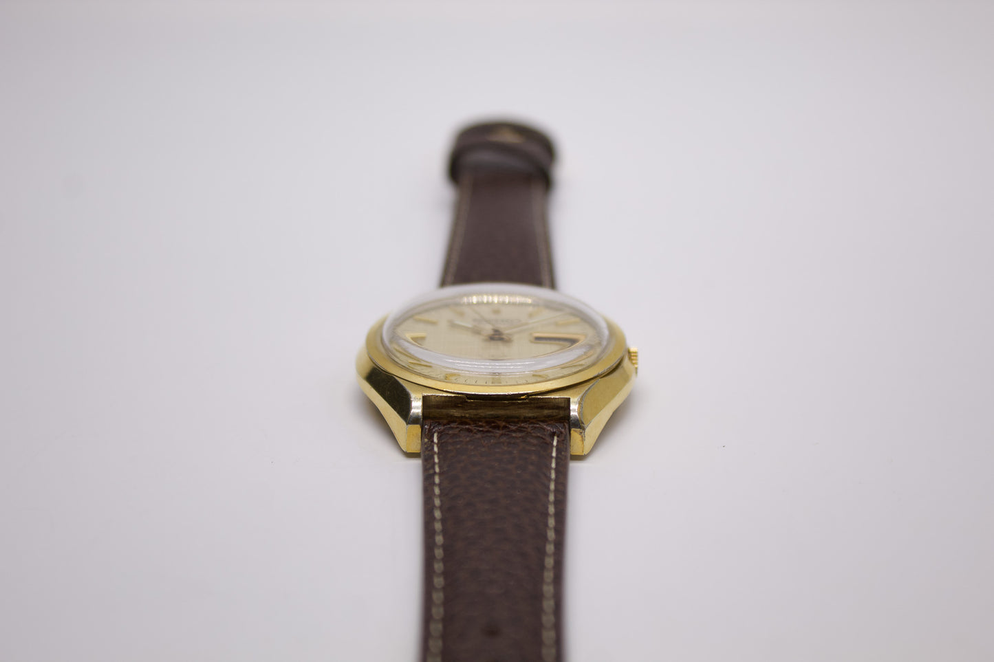 [Serviced] 1974 Seiko Automatic Golden Linen Dial Men's Wrist-Watch