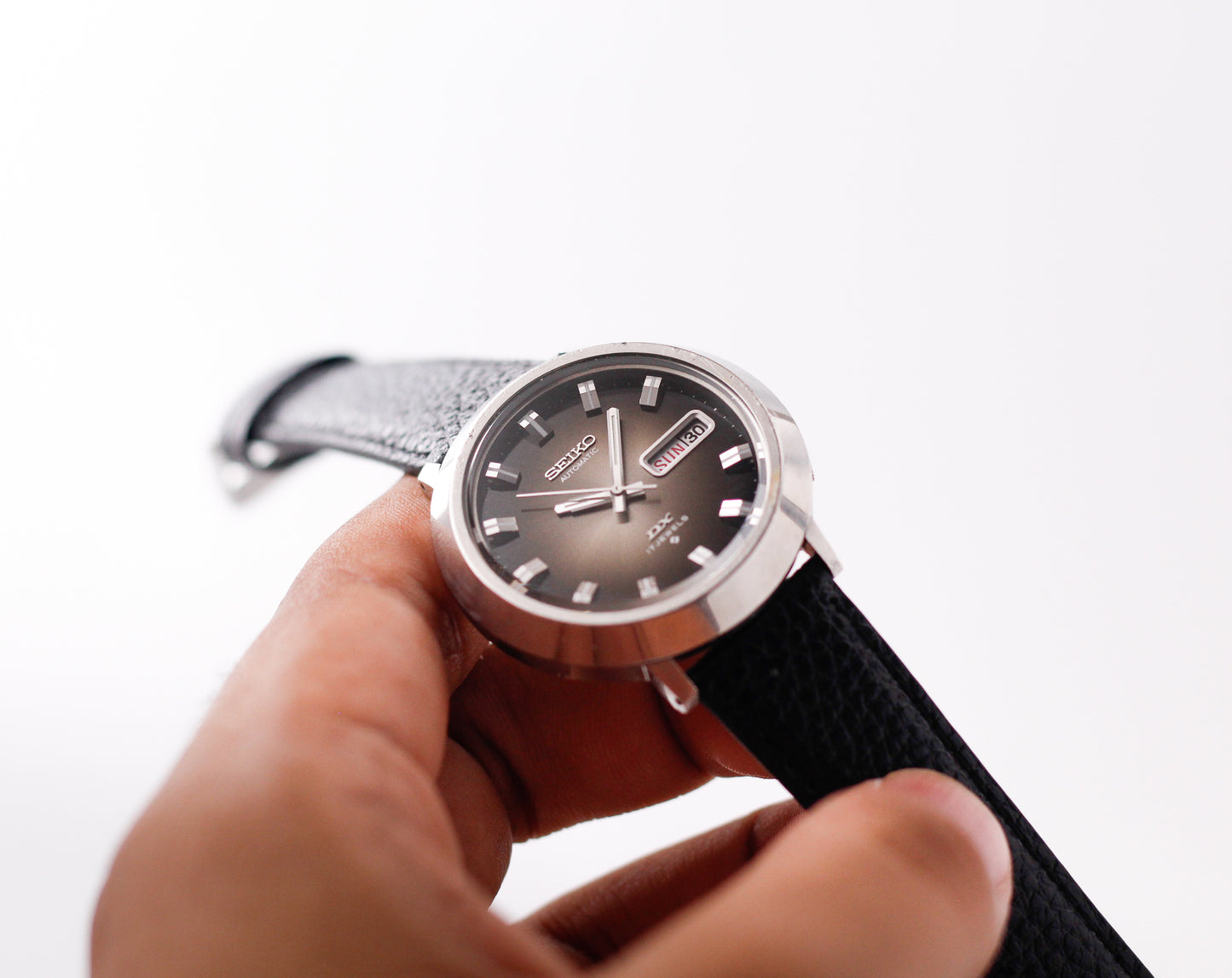 [Serviced] 1974 Seiko Deluxe Automatic 'Snake Eye' Dial Men's Wrist-Watch
