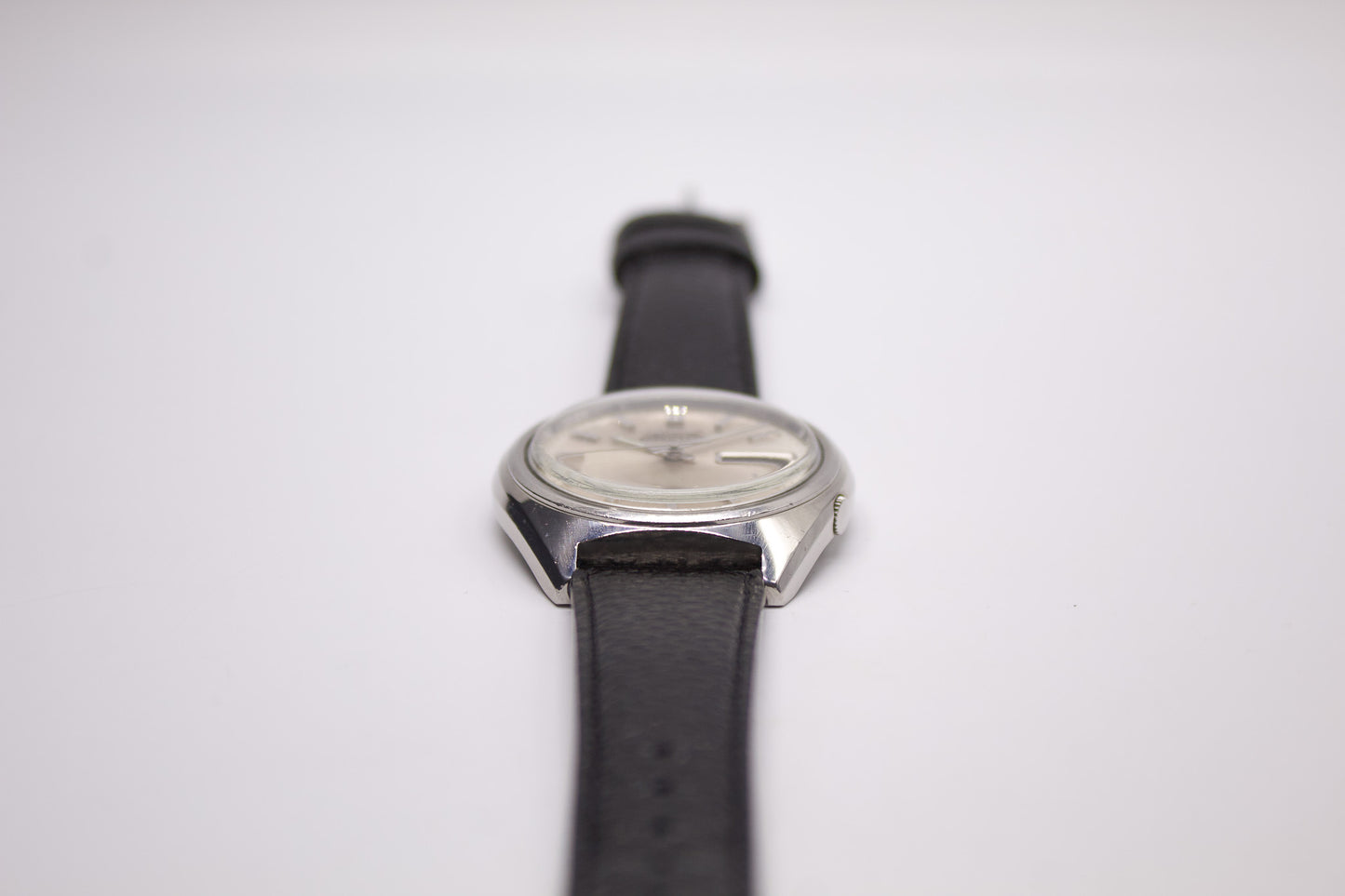 [Serviced] 1972 Seiko Actus Automatic Rose-Silver Sunburst Dial Men's Wrist-Watch