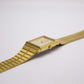 1989 Citizen Quartz Light Golden Dial Tank Men's Wrist-Watch