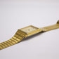 1989 Citizen Quartz Light Golden Dial Tank Men's Wrist-Watch