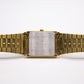 1989 Citizen Quartz Light Golden Dial Tank Men's Wrist-Watch