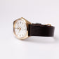 1982 Pulsar Quartz Straight Grain Silver Dial Men's Wrist-Watch