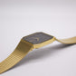1994 Pulsar Quartz Straight Grain Black Dial Men's Wrist-Watch W/Box & Tag